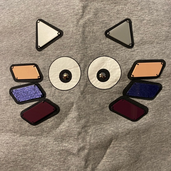 Karl Lagerfeld Plexi Choupette Cat Sweatshirt Crewneck Top Kitty Kitten Face (S) - Picture 4 of 8